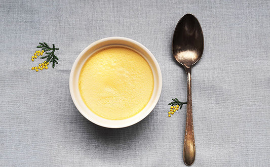 クリームチーズ仕立てのなめらかプリン