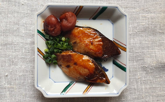 ぶりの梅照り焼き