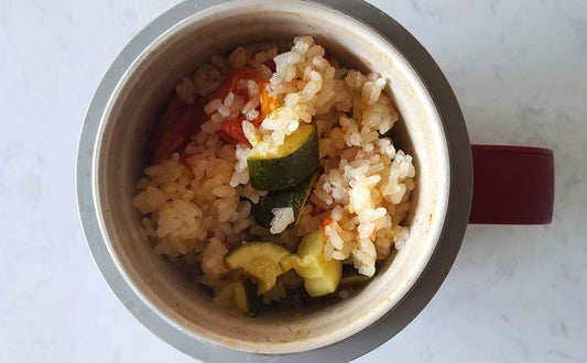 トマトとズッキーニの炊き込みご飯