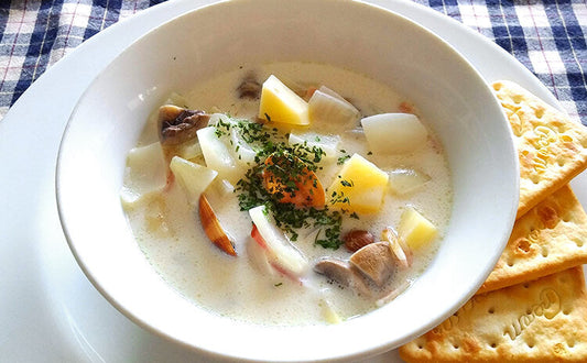 小麦粉やルーを使わないクラムチャウダー