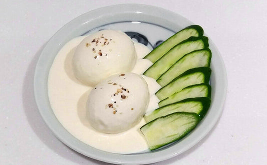 前菜には簡単半熟ウフマヨネーズ
