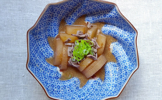 大根と塩辛のこっくり煮