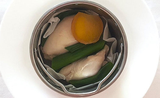 燃焼サポートのミニ蒸し鶏