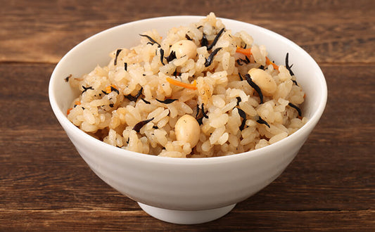 【 腸活 】【 ダイエット 】 大豆とひじきの炊き込みご飯