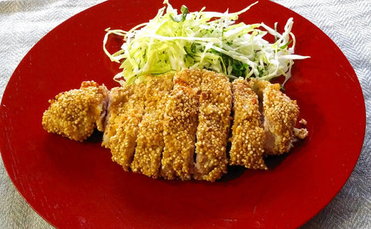 パン粉不要！ 低GI衣でサクッと揚がるロースカツ
