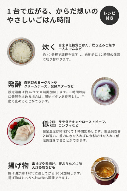 ヘルスケア 炊飯器 ていとうシェフ ちびっこ